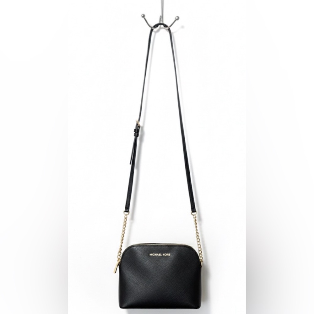 Michael Kors Black Crossbody Bag with Gold Chain